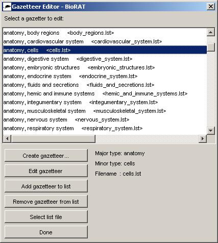 List of gazetteers