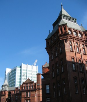 Cruciform building and UCLH
