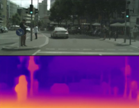 UCL MonoDepth software in action (credit: Dr Gabriel Brostow)